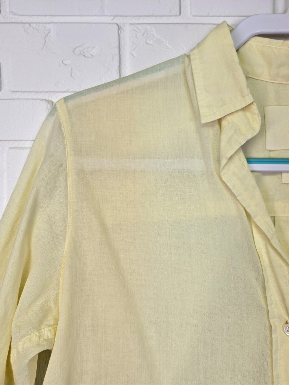 Grayson The Hero Cotton Light Yellow Shirt Size 1 / Small By Frank & Eileen - Picture 6 of 15